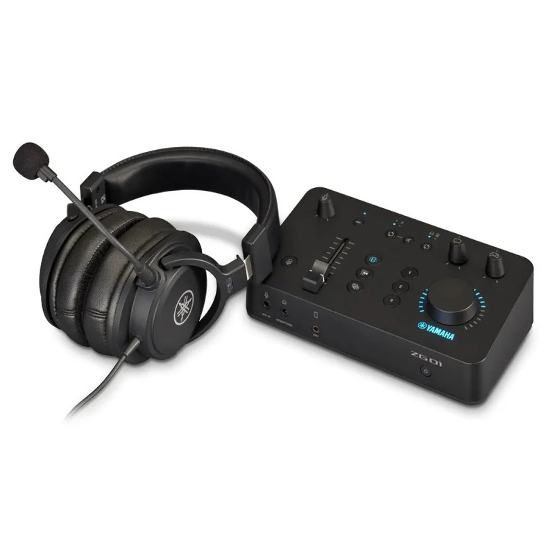 Yamaha USB Audio Interface Gaming Streaming Pack - Mixer & Headset - مجموعة ستريمنج